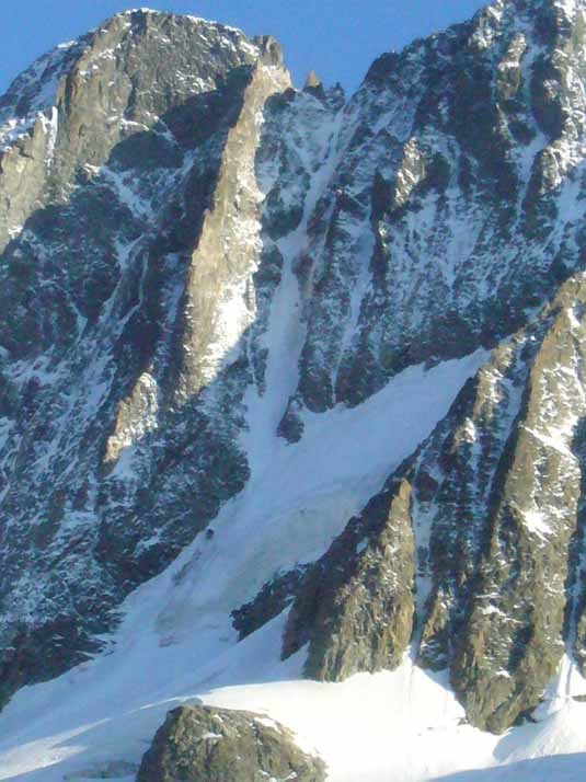 couloir nord des bans vu du refuge
