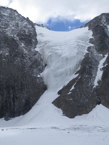 Seracco parete N cima Vertana (Vertainspitze)