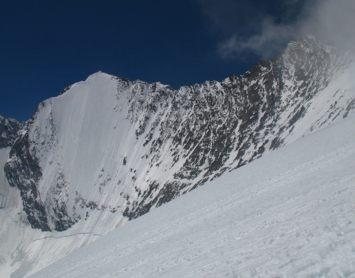 Lenzspitze, face Nord et traversée vers le Nadelhorn.