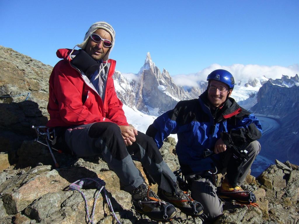 micka et thierry sommet cerro Solo