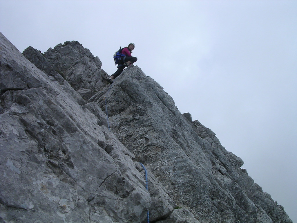 Stéphanie sur l'arête