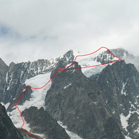 Voie normale des Grandes Jorasses