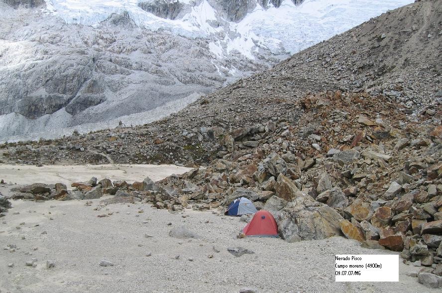 Campo morena (4900m)- Nevado Pisco