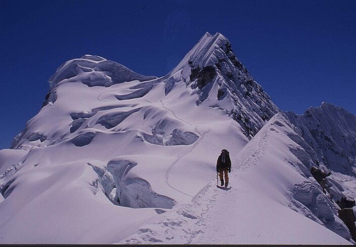 Vallunaraju - parcours glaciaire