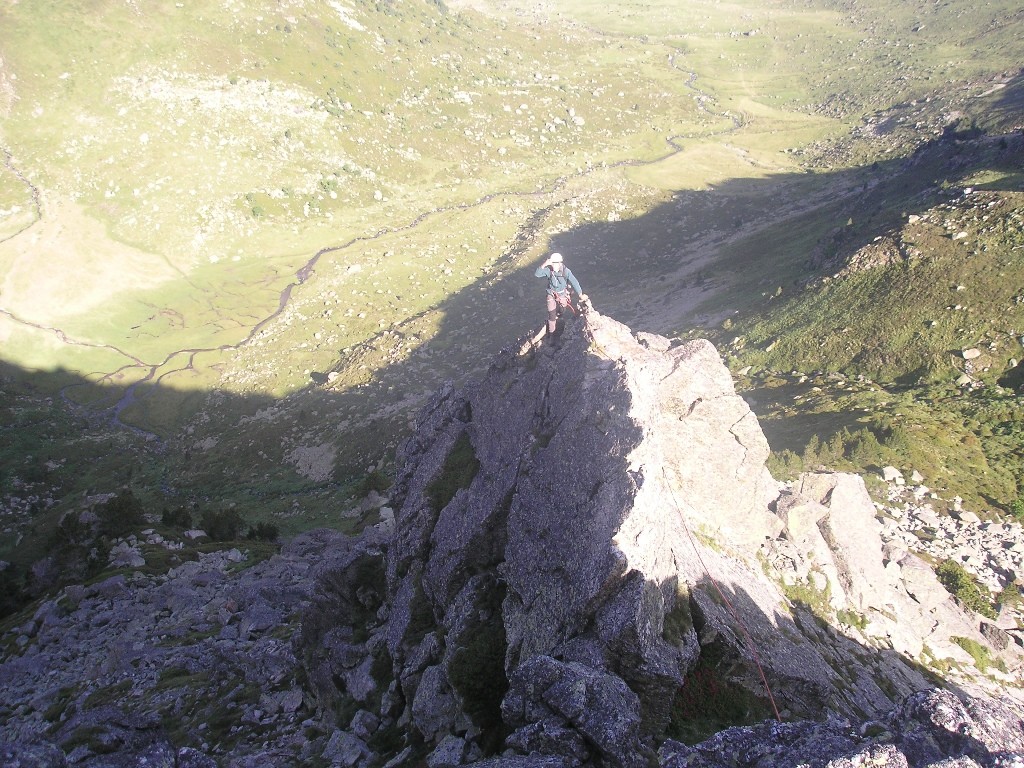 au début de l'arête