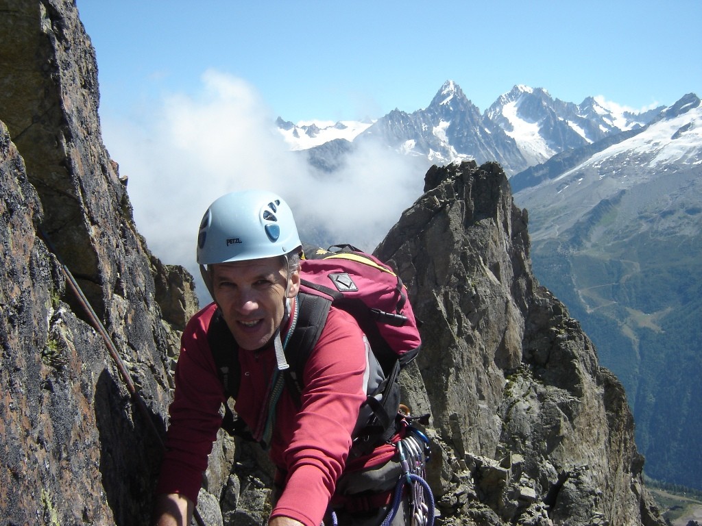 Oraison : vue sur le Chardonnet et Argentiére