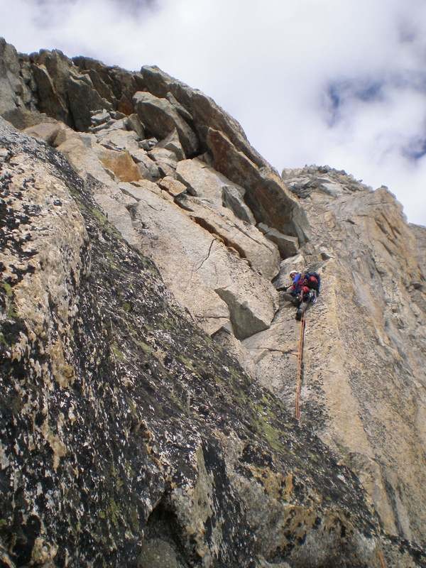Aiguille de Triolet : grand ressaut