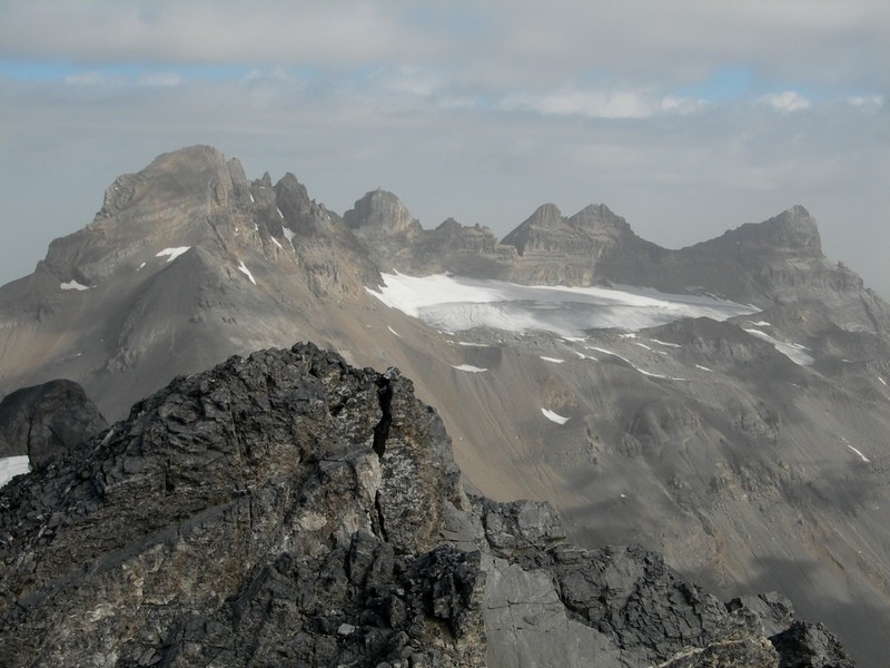 Du sommet de la Tour Sallière vers les Dents Du Midi