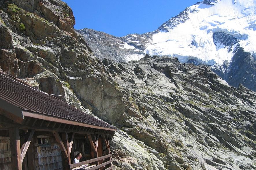 Col du Miage- vu depuis Plan Glacier