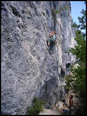 6c traversée (35mètres) à Bitnje (Slovénie) 6c traversée (35mètres) à Bitnje (Slovénie)