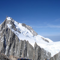 Il Mont Maudit 4465 m  versante Nord, dalla Pointe Chaubert 4074 m.
