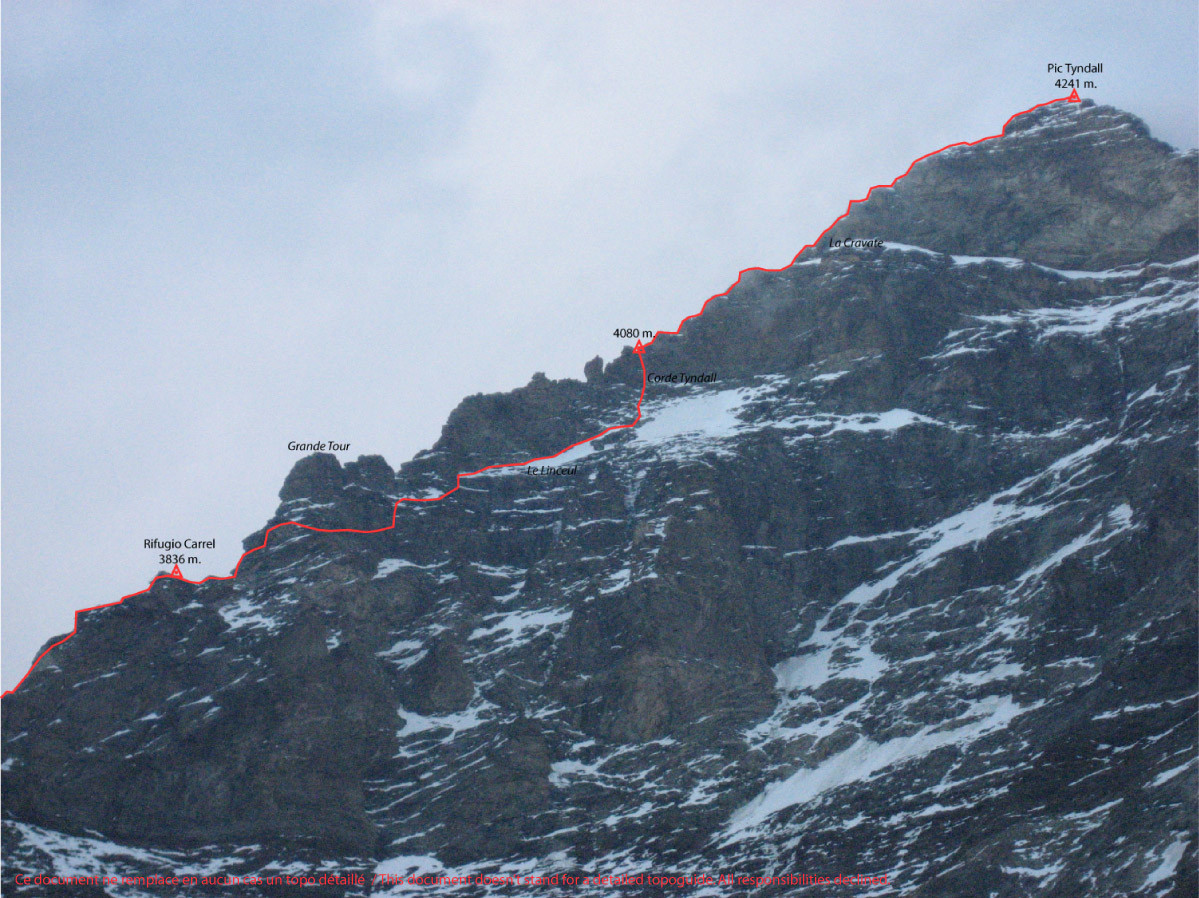 Topo Arête du Lion / Lionsgrat