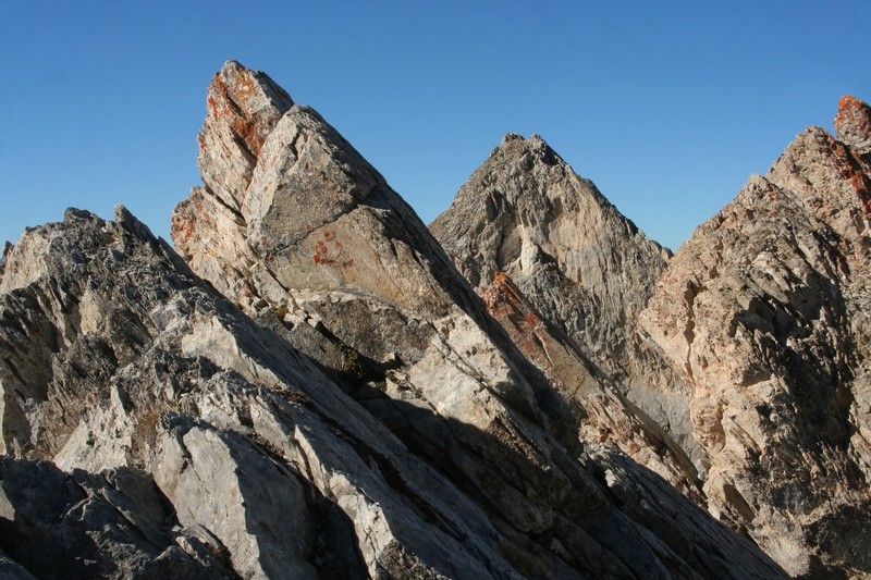 Aiguille de la Vanoise - arête E : parties supérieures