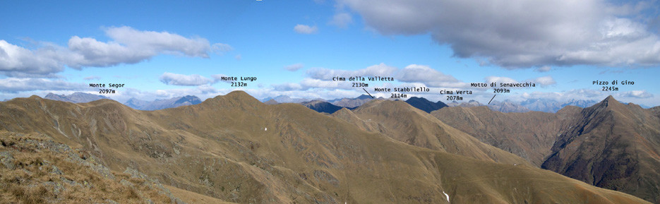 Panorama dal Garzirola verso il Pizzo di Gino 2
