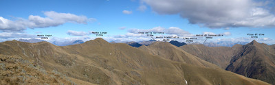 Panorama dal Garzirola verso il Pizzo di Gino 2 Panorama dal Garzirola verso il Pizzo di Gino 2