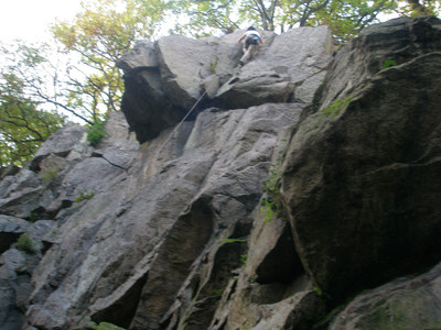 Anne So dans le premier secteur de rocherolles (87)