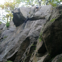Anne So dans le premier secteur de rocherolles (87)