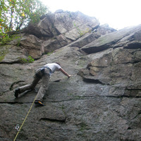 Anne-so dans la dalle du 2ème secteur de rocherolles