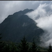 Arête Nord des Grands Moulins et nuées