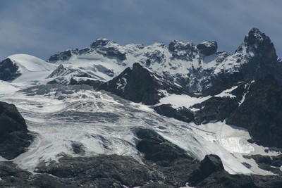 Terrain cristallin, la Meije