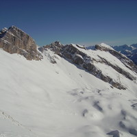 Pointes du Midi et Dzerat vues du Col de Balafrasse