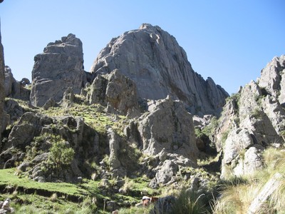 Le Cerro de la Cruz vu du NW Le Cerro de la Cruz vu du NW