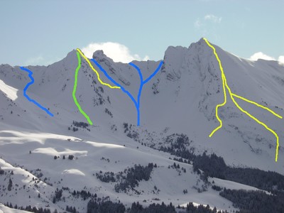 Cul d'Ugine-Aiguilles du Mont-Combe a l'avion-Aiguille du Bouchet de Serraval