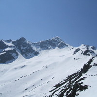 Le Bellacha depuis le col de l'arc commune de la Léchère Pussy
