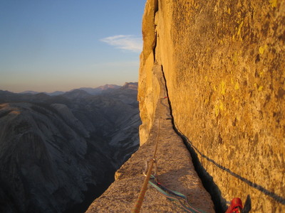 Yosemity - Half Dome - NW regular - Thank god ledge Yosemity - Half Dome - NW regular - Thank god ledge