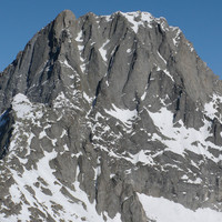 Il Pizzo Badile visto dal Pizzo porcellizzo