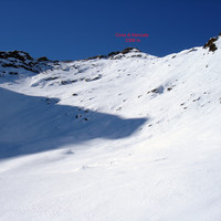 Il ripido pendio finale alla Cima di Moncale 2306 m.
