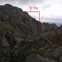 El tio visto desde la base del Cerro de la Cruz