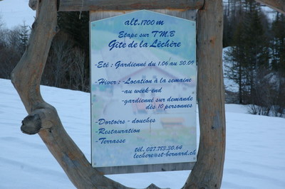 panneau Léchère panneau Léchère