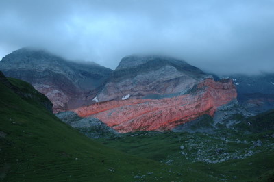 coucher de soleil sur l'Ecuelle