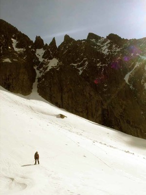 Grand Capelet - Au pied du couloir Grand Capelet - Au pied du couloir