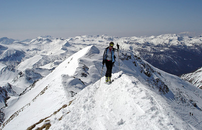 arrivo in vetta al Monte Frerone