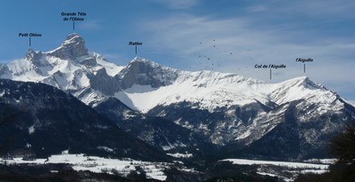 L'arête Rattier en hiver L'arête Rattier en hiver