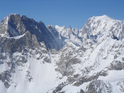 Jorasses-Rochefort-Mt.Blanc depuis le Dolent