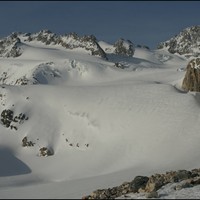 Glacier de Gebroulaz et massif de Peclet