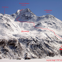 Il Piz da la Margna 3159 m al 14 aprile 2006.