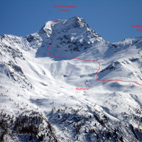 Il Piz da la Margna 3159 m al 14 aprile 2006.