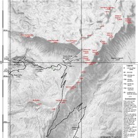 Ski de rando au Liban - Carte du secteur des Cèdres