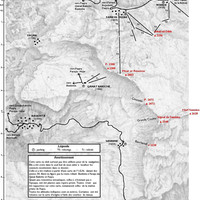 Ski de rando au Liban - Carte du massif du Jebel Saninne
