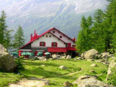 il rifugio all'alpe Ventina