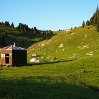 Refuge des Chaumailloux au petit matin