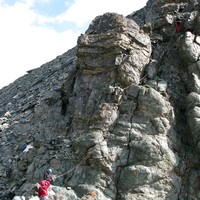 1ère longueur en 3c à gauche des bulbes de basaltes