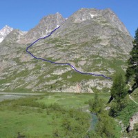 itinéraire depuis le Lac Combal