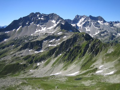 Faces N du Grand Miceau, du Pic du Frêne et du Grand Crozet