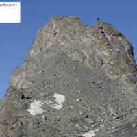 Tête des Toillies, arête SW