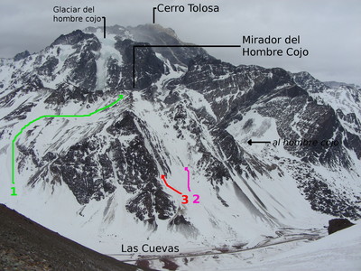 Trois itinéraires menant au Mirador del Hombre Cojo.